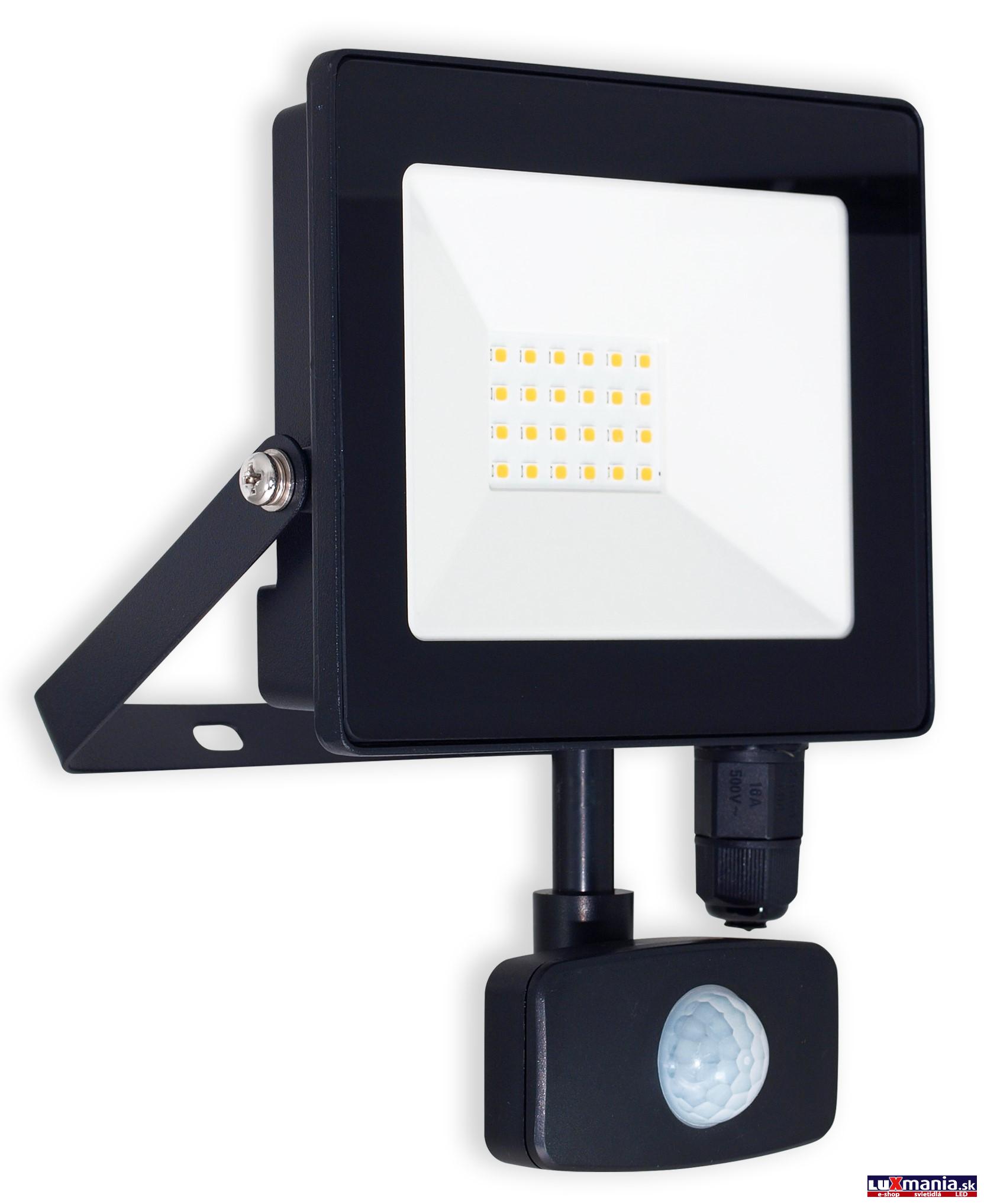 L1SFL LED SMD 20 W reflektor + PIR senzor PROFI SLIM